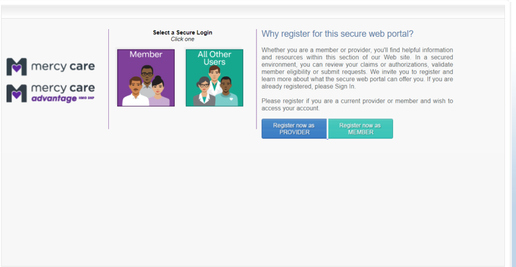 Mercy Care OTC Login